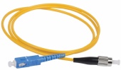 Оптический коммутационный переходной шнур (патч-корд), для одномодового кабеля (SM), 9/125 (OS2), SC/UPC-ST/UPC, (Simplex), LSZH, 1м