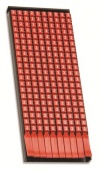 Маркер для кабеля сечением 4-6мм пустой красный (200 шт.)