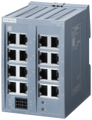 SCALANCE XB116 unmanaged IE switch, 16x 10/100 Mbit/s RJ45 ports; for setting up small star and line topologies; LED diagnostics, IP20, Redundant power supply, 24 V AC/DC Manual available as a download