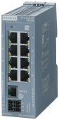 SCALANCE XB208 managed Layer 2 IE switch 8x IEC 62443-4-2 certified; 10/100 Mbps RJ45 ports 1x console port, diagnostics LED redundant power supply temp. range 0 to +60 °C attachment to DIN rail; Default EtherNet/IP