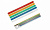 Трубки термоусаживаемые не распространяющие горение, с клеевым слоем, набор 5 цветов (красный, желтый, зеленый, синий, белый) по 2 шт., длиной 1,0 м ТТкНГ(3:1)-19,1/6,4 TDM