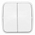 Купить Выключатель Минск 2-клавишный ОП 10А белый Basic в категории Выключатель / Переключатель