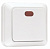 Купить Выключатель 1-клавишный с индикатором 10А белый Рим в категории Выключатель / Переключатель