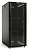 Шкаф напольный 19-дюймовый 18U 988x600х1000 мм (ВхШхГ) передняя стеклянная дверь со стальными перфорированными боковинами задняя дверь сплошная ручка с замком крыша нового типа цвет черный (RAL 9004) (разобранный), Hyperline TTB-1861-AS-RAL9004
